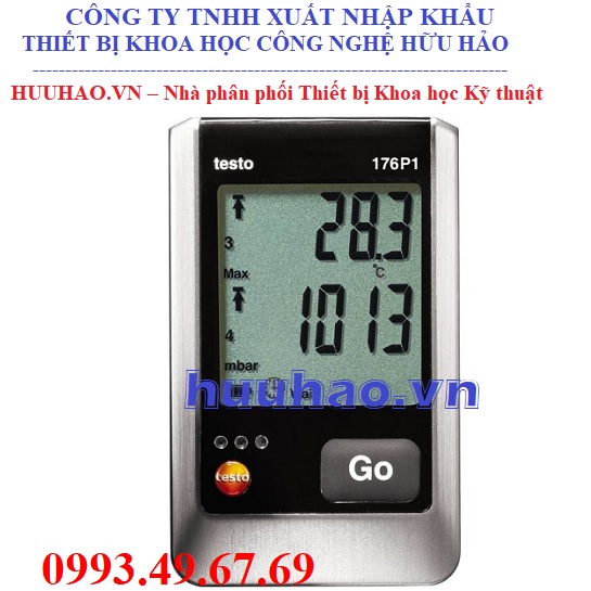 Máy đo áp suất, nhiệt độ, độ ẩm Testo 176P1