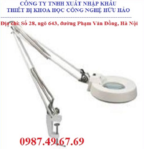 Kính lúp kẹp bàn 3x (đèn led)