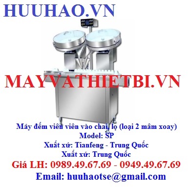 Máy đếm viên thuốc vào chai, lọ loại 2 mâm xoay