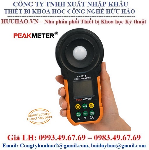 MÁY ĐO CƯỜNG ĐỘ ÁNH SÁNG PM6612 PEAKMETER