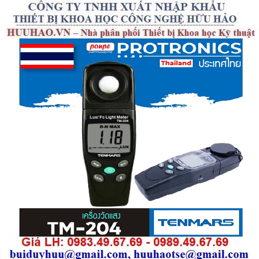 MÁY ĐO CƯỜNG ĐỘ ÁNH SÁNG TM-204 TENMARS