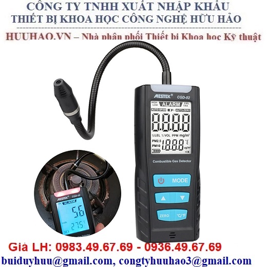 Máy đo khí gas, máy phát hiện rò rỉ khí cháy CGD-02