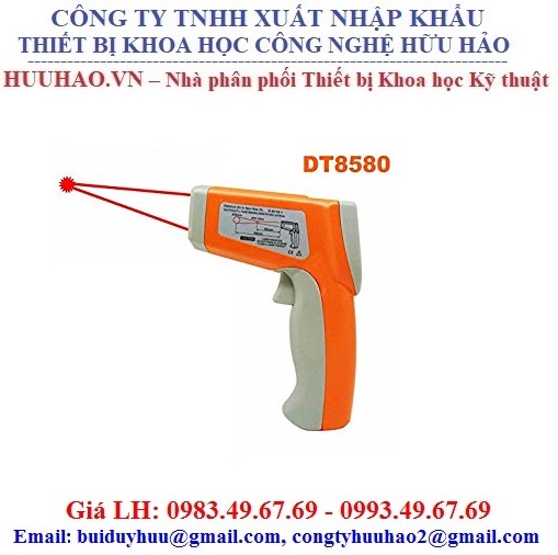 Súng Đo Nhiệt Đến 580 Độ, 2 Tia Laser DT8580