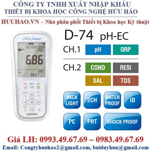 Máy đo đa chỉ tiêu nước cầm tay D-74A-K Horiba