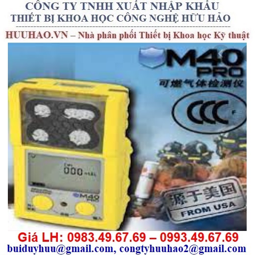 MÁY DO ĐA KHÍ CO, H2S, O2, LEL CẦM TAY M40PRO