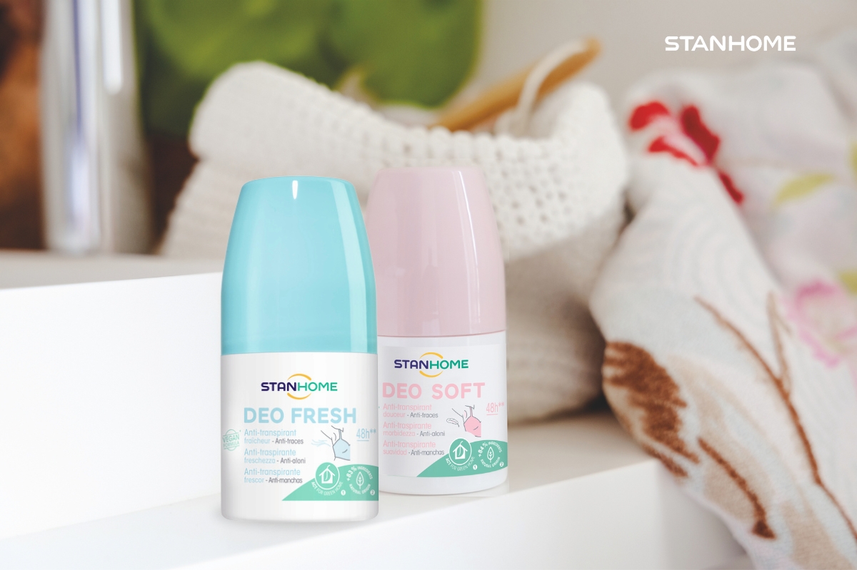 Lăn khử mùi không cồn Stanhome Deo Fresh và Deo Soft là lựa chọn hàng đầu đề kiểm soát mùi và mồ hôi cơ thể