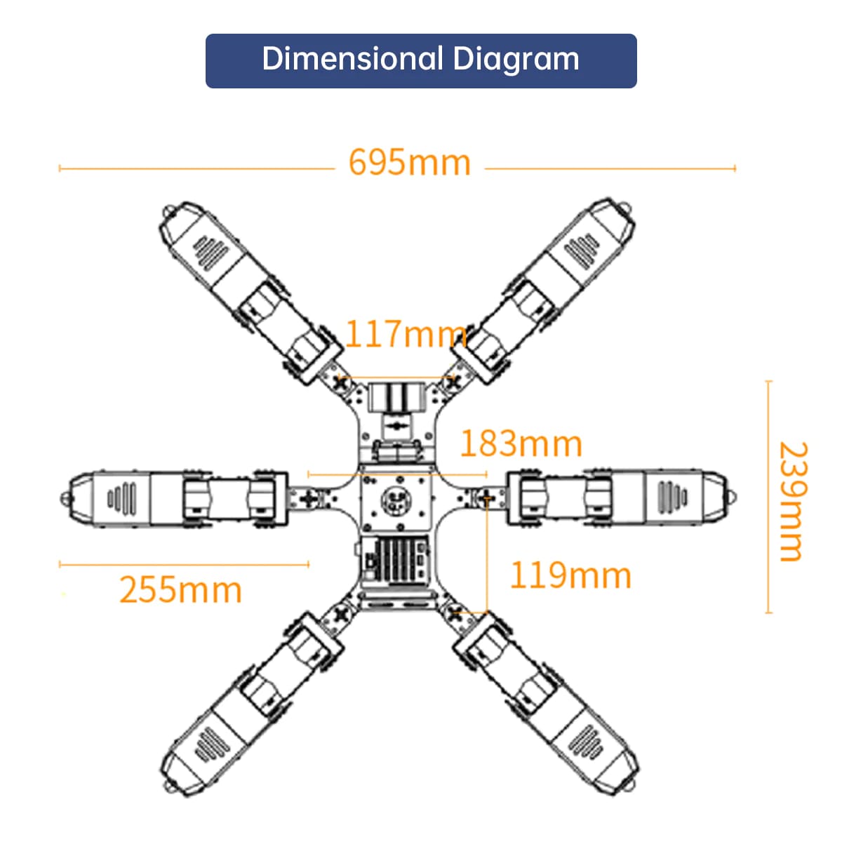 Spiderbot: Hiwonder Hexapod Programming Robot for Arduino Standard Version (Robot 6 chân lập trình Arduino tiêu chuẩn)