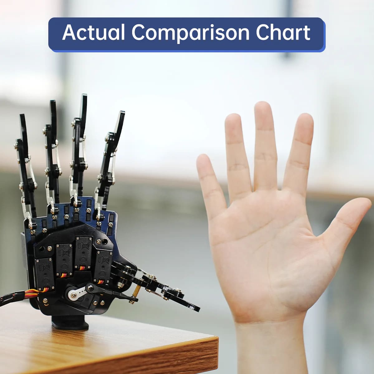 uHand: Hiwonder Robotic Hand Fingers Move Individually for Robot DIY (Bàn tay robot ngón tay di chuyển độc lập cho robot DIY)