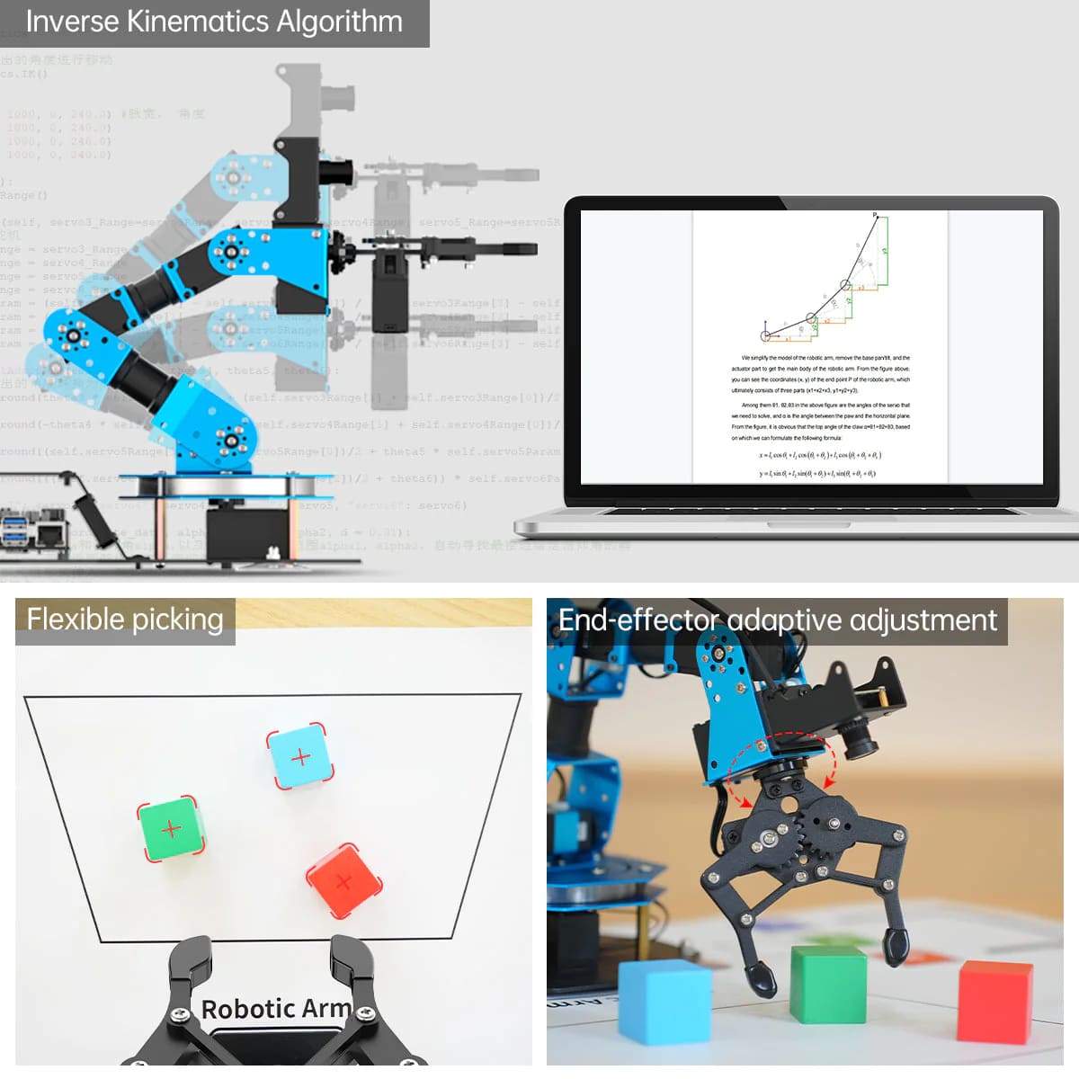 Hiwonder ArmPi FPV AI Vision Raspberry Pi ROS Robotic Arm with Python Open Source (Cánh tay robot thị giác nhân tạo Raspberry Pi ROS với Python nguồn mở)