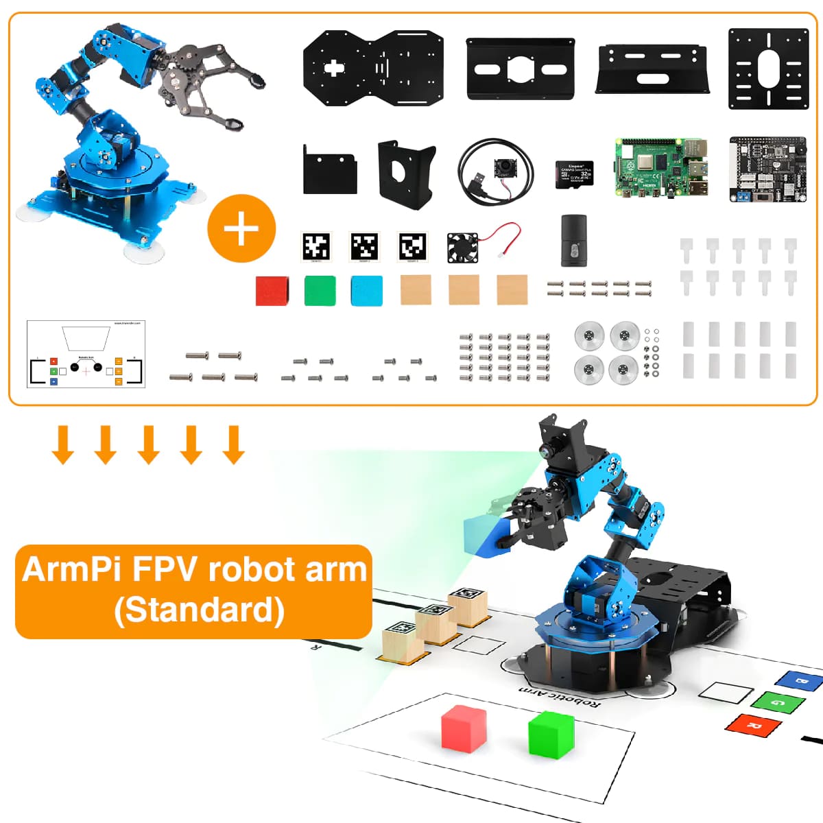 Raspberry Pi 4B Extension Kit for xArm Robotic Arm (Bộ mở rộng cho cánh tay robot xArm)