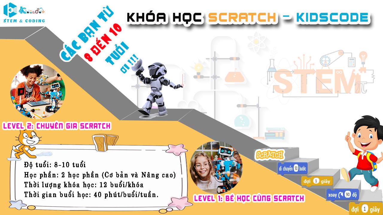 Lập trình Scratch level 2 (8+)