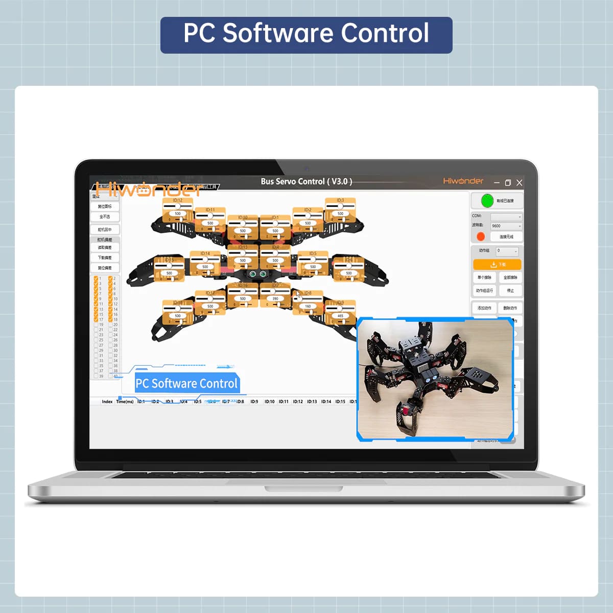 Spiderbot: Hiwonder Hexapod Programming Robot for Arduino Standard Version (Robot 6 chân lập trình Arduino tiêu chuẩn)