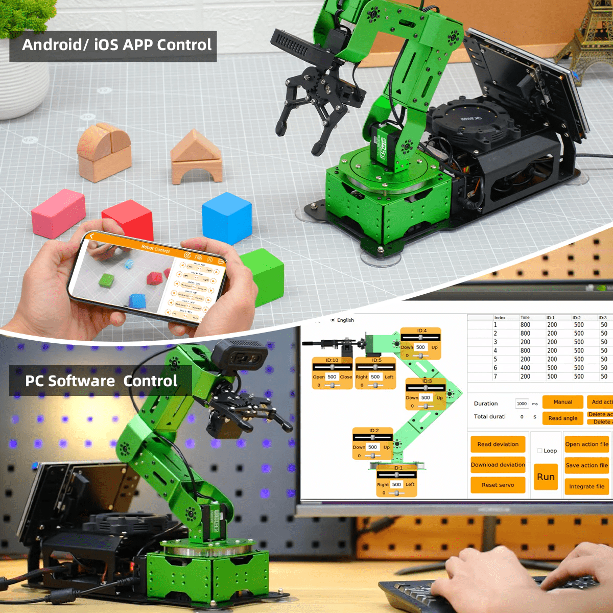 JetArm - JETSON NANO Robot Arm ROS Open Source Vision Recognition Program Robot (Cánh tay robot tích hợp chương trình nhận diện thị giác nguồn mở ROS)