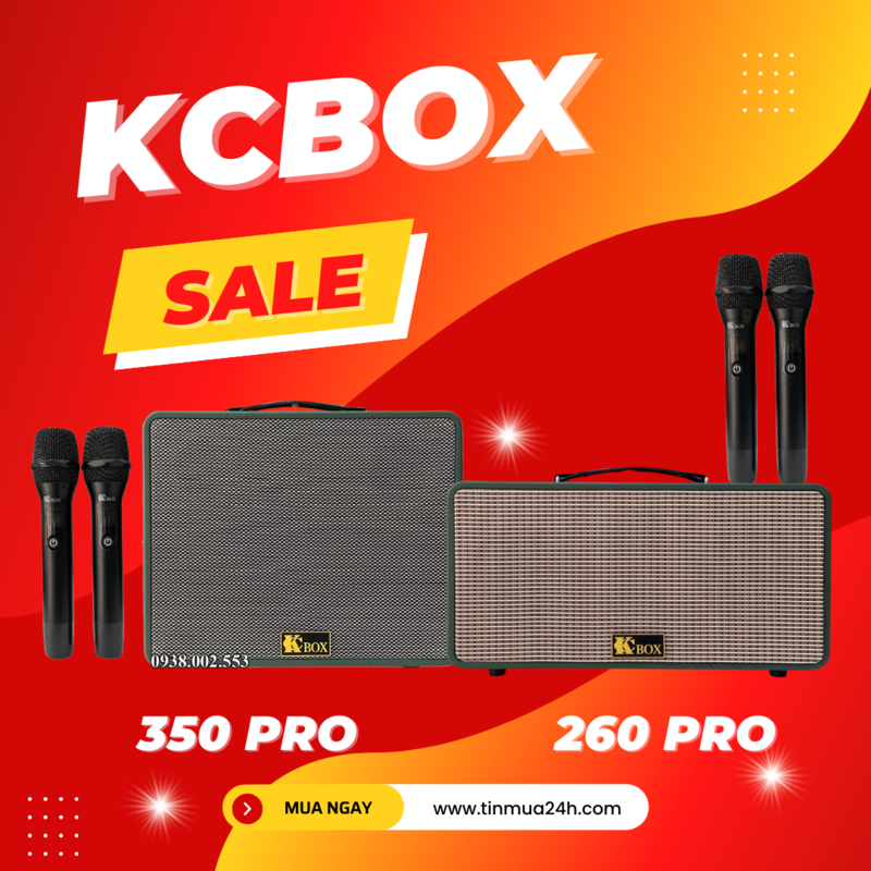 Hình ảnh Loa Karaoke Xách Tay KCBox KC-260 Pro và KC-350 Pro
