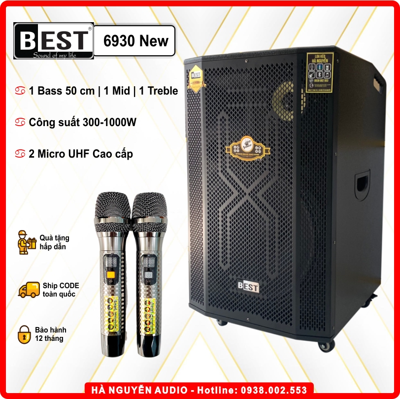 cấu hình Loa Kéo Karaoke 5 Tấc Best 6930 New