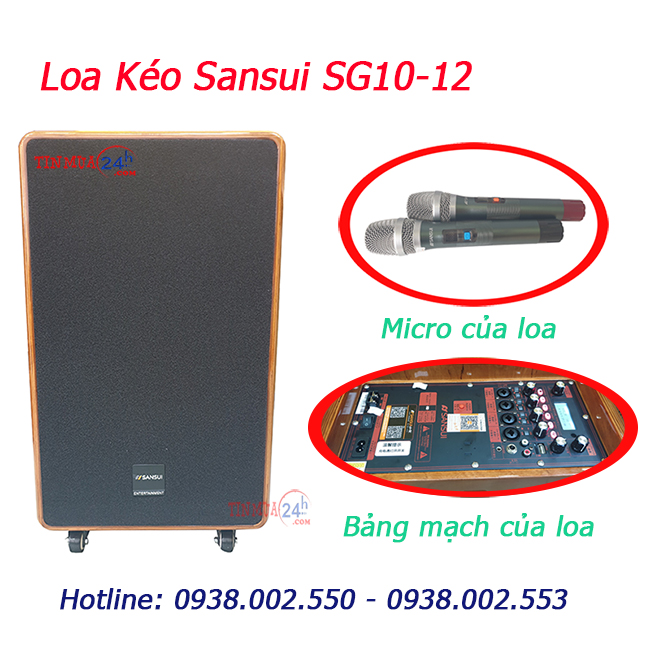 Loa keo keo Sansui SG10-12 chính hãng, giá tốt tại Tinmua24h