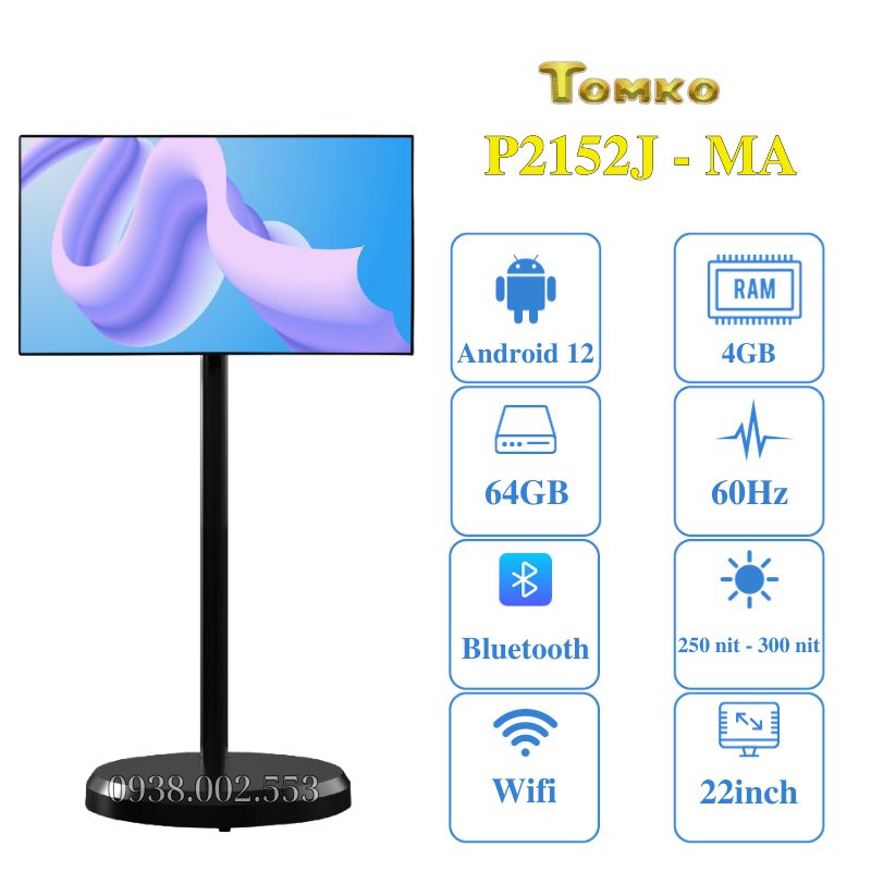Màn Hình Cảm Ứng Di Động Tomko Thông Minh 22 inch | Loa kéo, loa ...