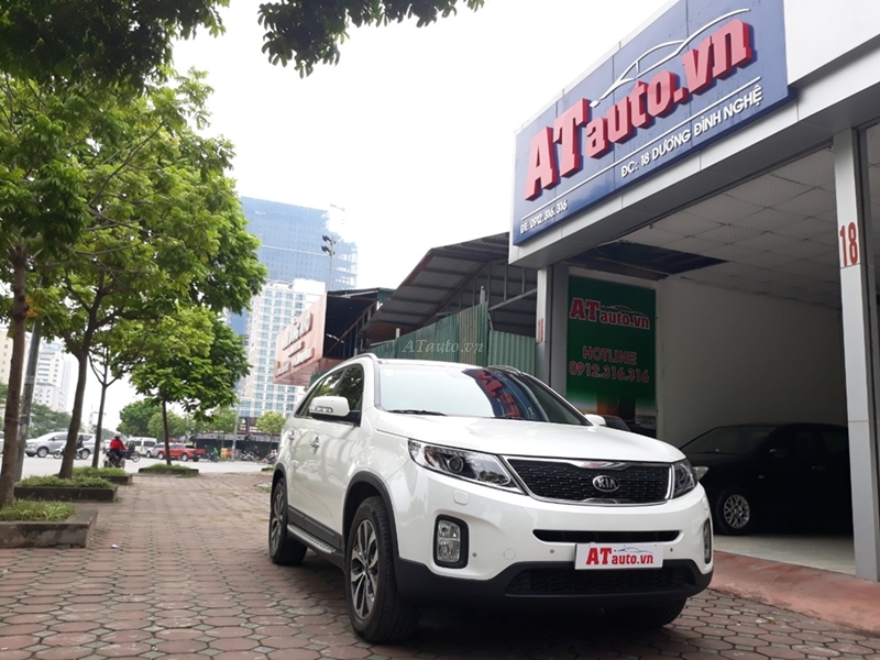 Xe KIA Sorento 2018 siêu lướt màu trắng rất đẹp tại ATauto.vn