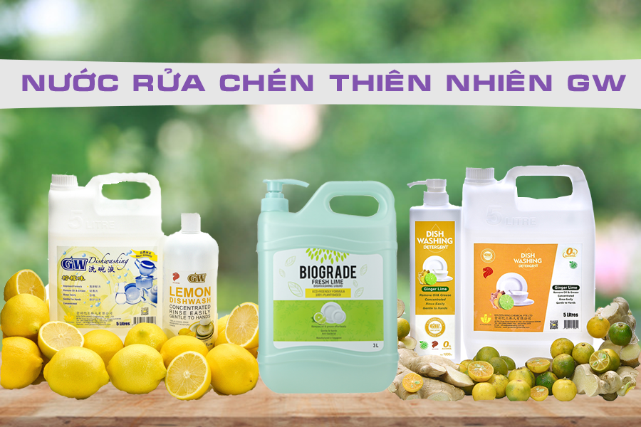 Nước rửa chén thiên nhiên GW