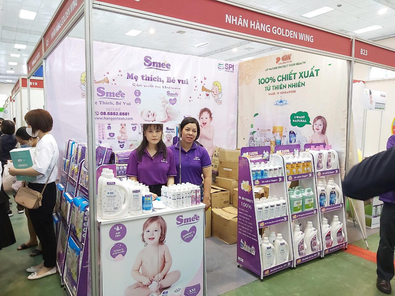 Ngày hội làm mẹ 2020” đã diễn ra thành công tốt đẹp. Với sự có mặt của hai nhãn hàng GW- Sản phẩm tẩy rửa từ thiên nhiên và Smee – Bỉm cho bé,