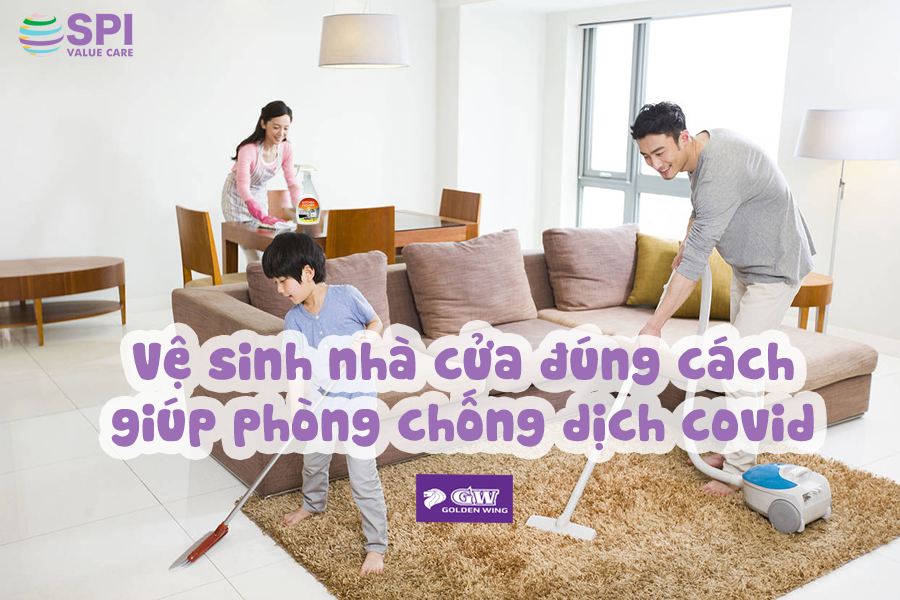 vệ sinh nhà cửa đúng cách giúp phòng chống covid