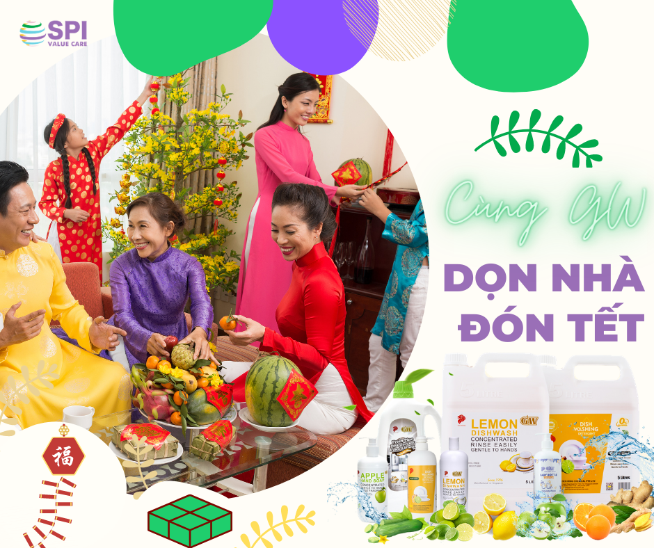 Dọn dẹp nhà cửa thông minh, nhanh sạch với các sản phẩm thiên nhiên từ GW
