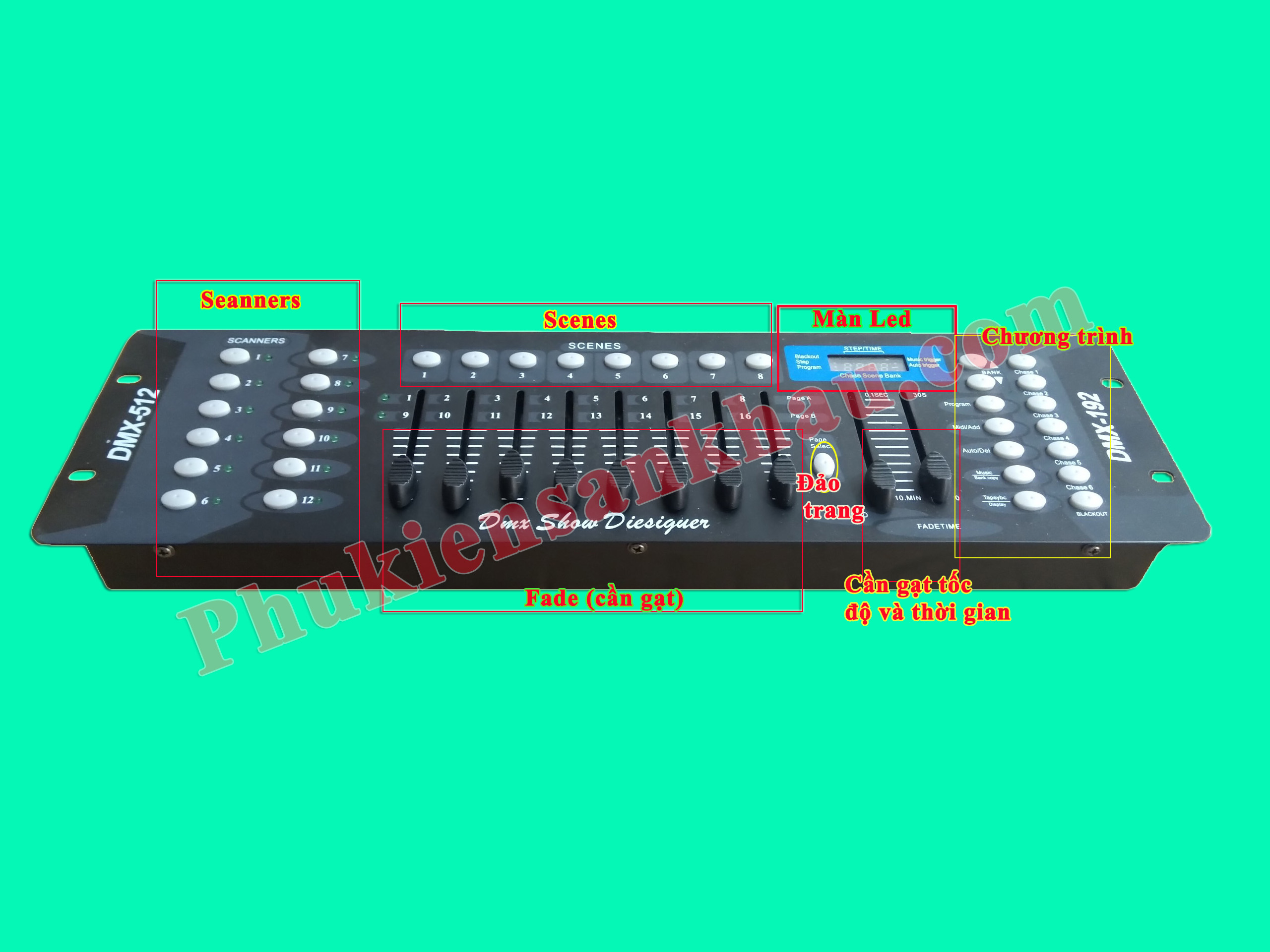 Huong dan ve ban dieu khien dmx 512