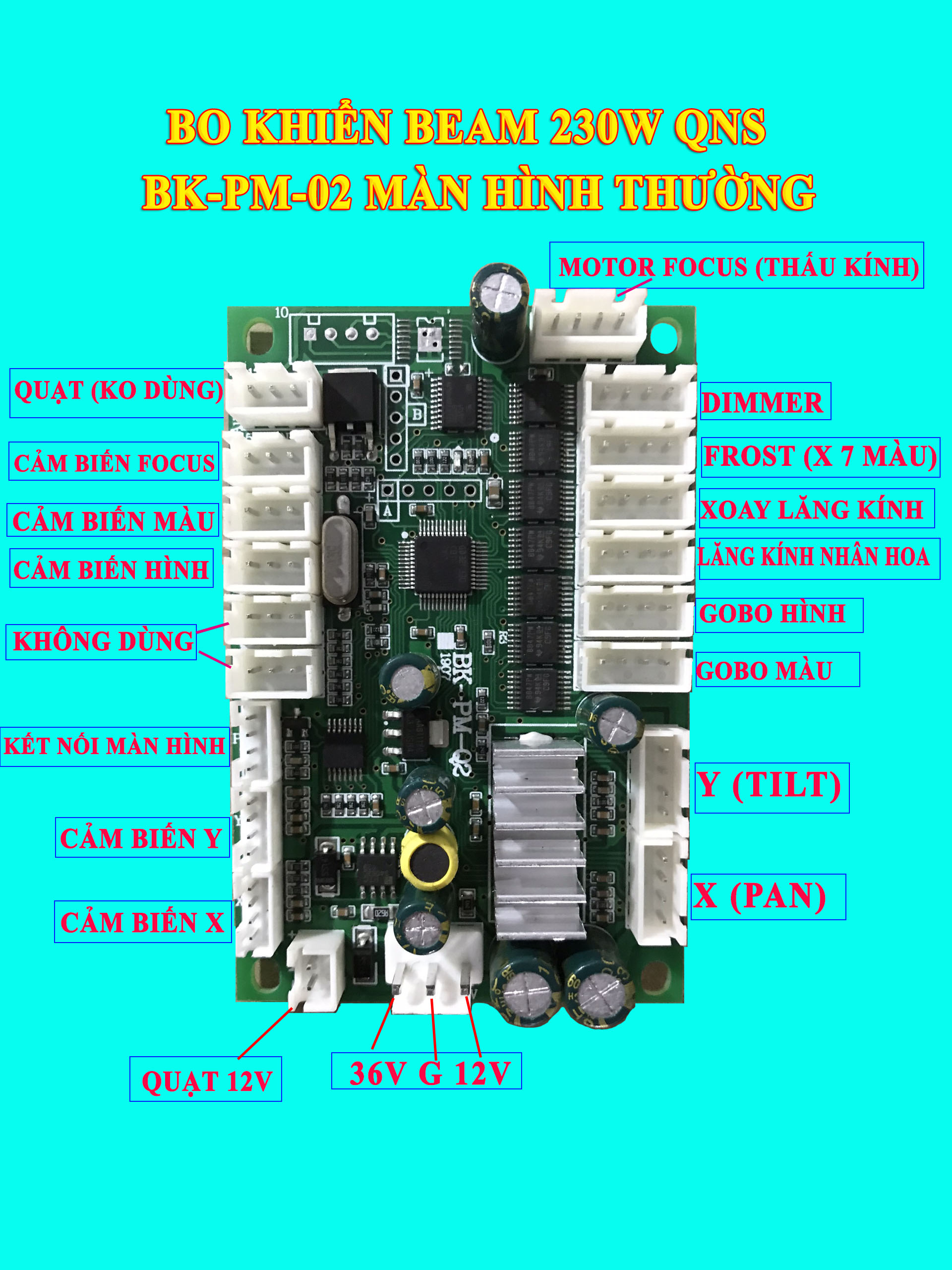Bo khien den beam 230w qns