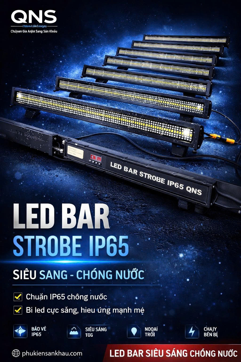LED STROBE BAR LIGHT IP65- QNS