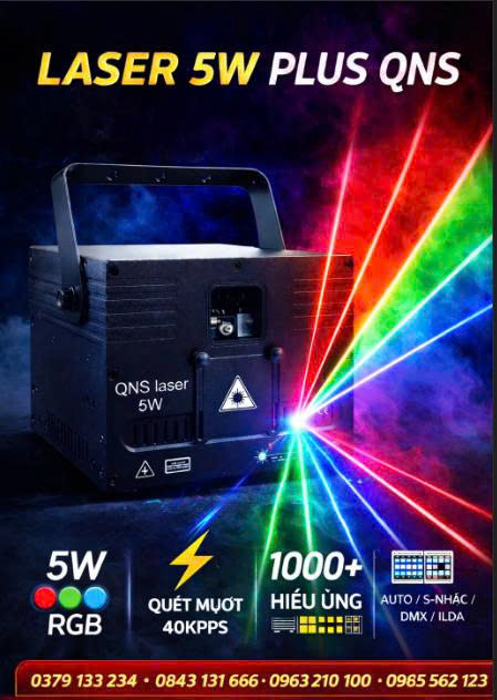 LASER 5W PLUS, THƯƠNG HIỆU  QNS