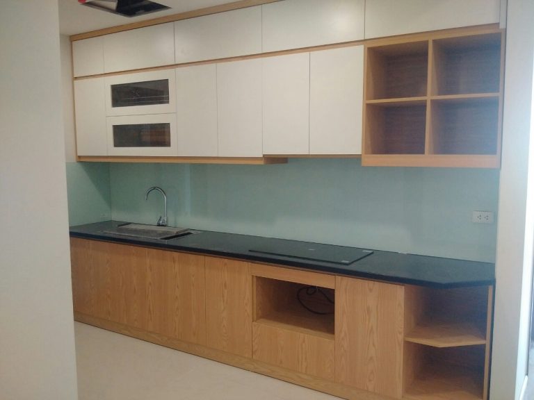 Tủ bếp melamine gỗ công nghiệp