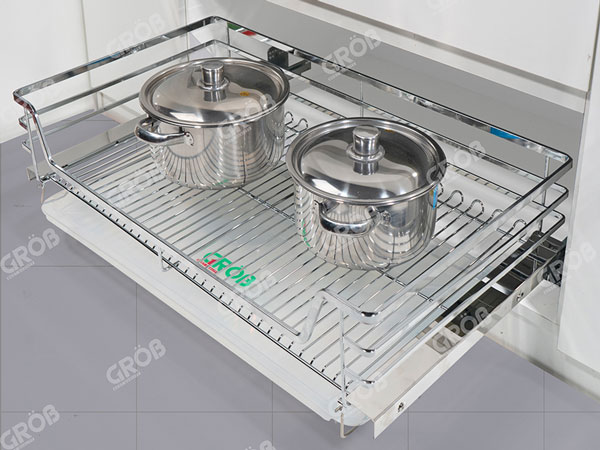Phụ kiện kệ đựng xoong nồi inox nan dẹt
