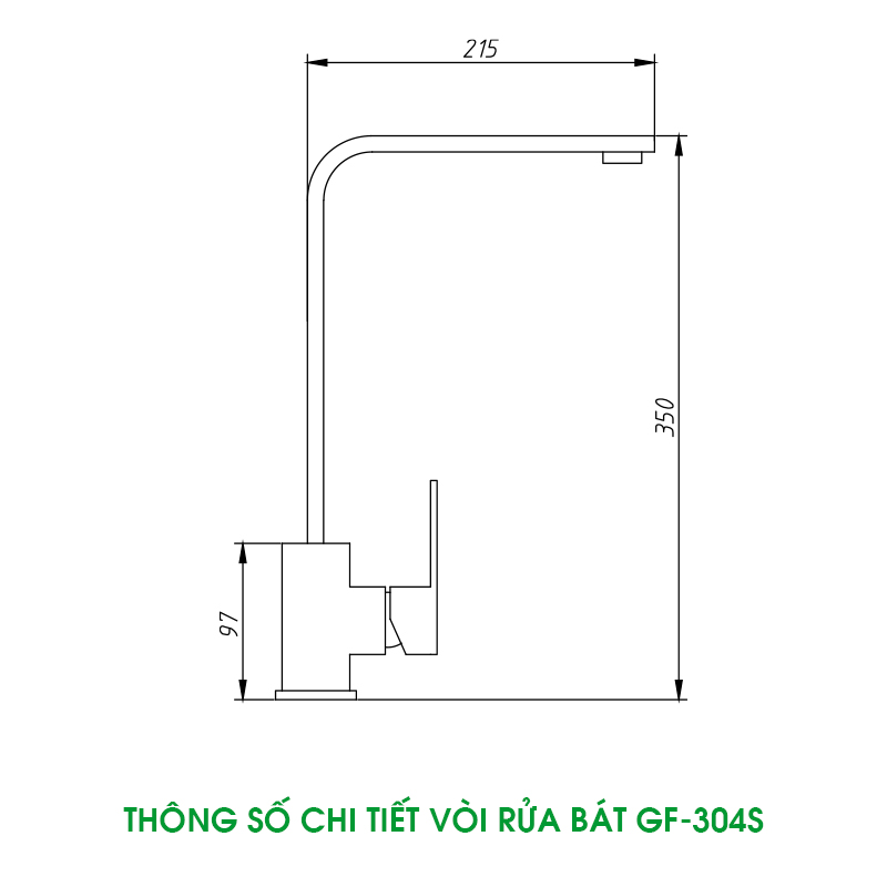 VÒI RỬA BÁT GF-304S