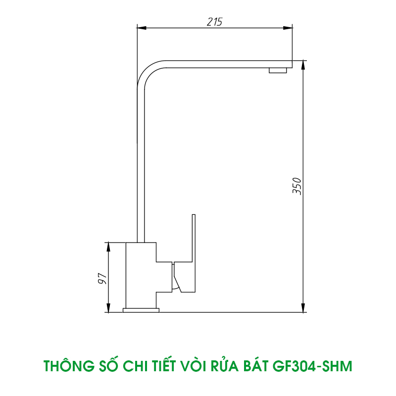 Vòi Vuông GF304-SHM