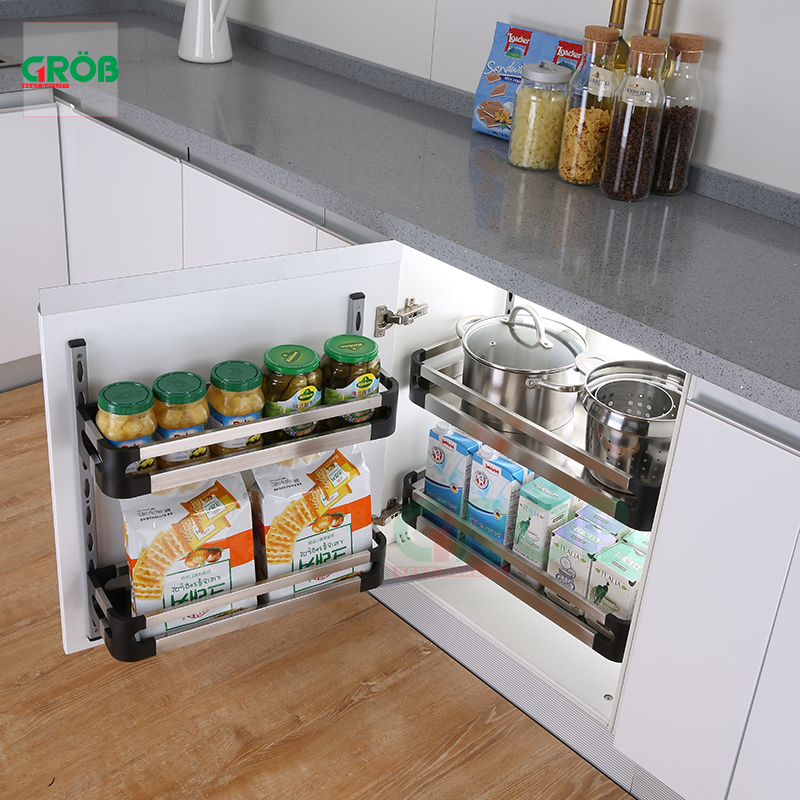 Tủ đồ khô 2 tầng inox hộp