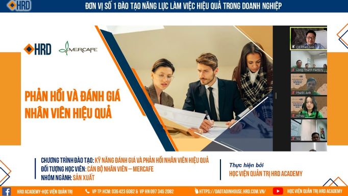 KỸ NĂNG ĐÁNH GIÁ VÀ PHẢN HỒI NHÂN VIÊN HIỆU QUẢ | LIVELEARNING CÔNG TY MERCAFE