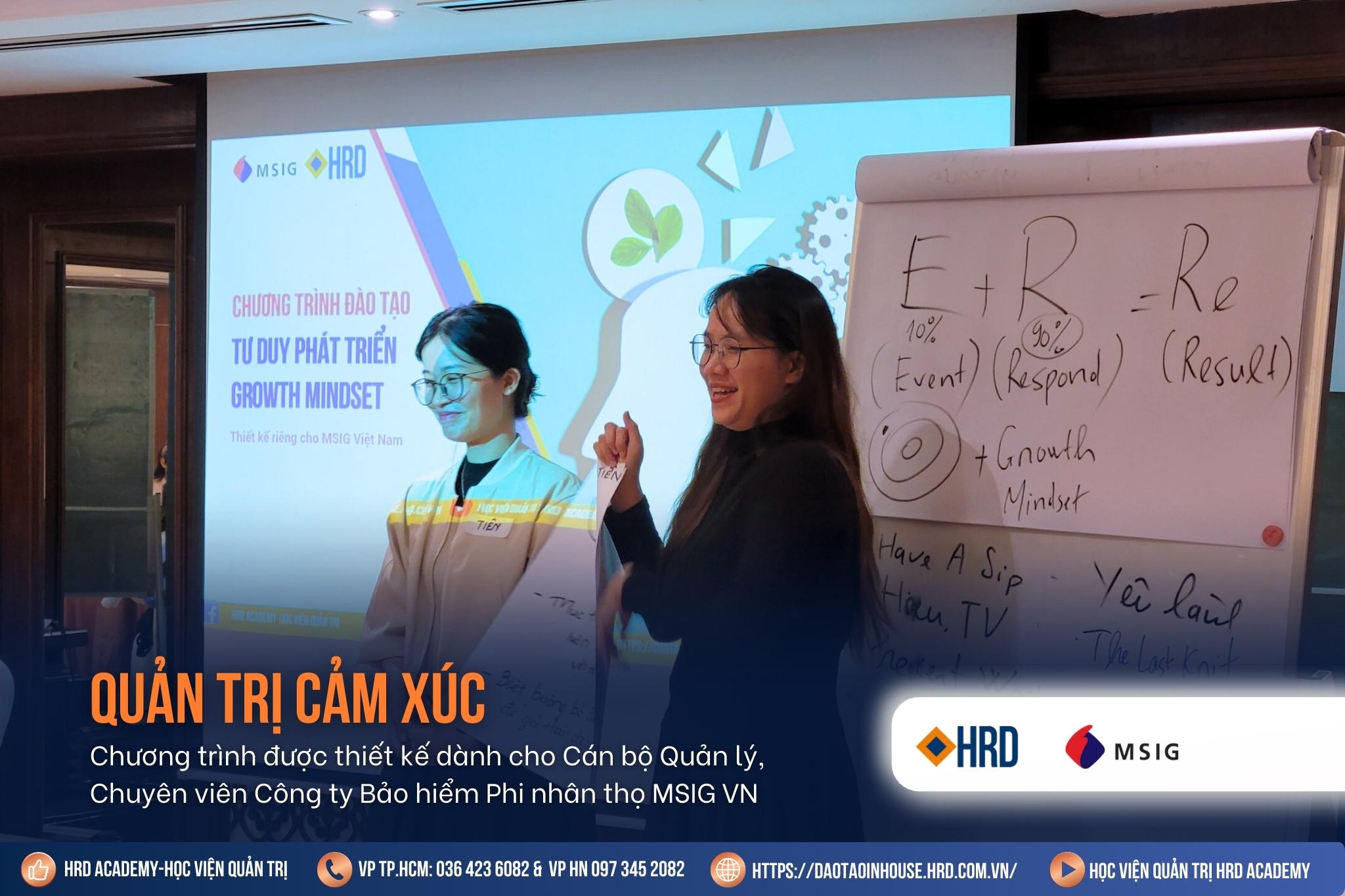 QUẢN TRỊ CẢM XÚC I BẢO HIỂM PHI NHÂN THỌ MSIG VIỆT NAM