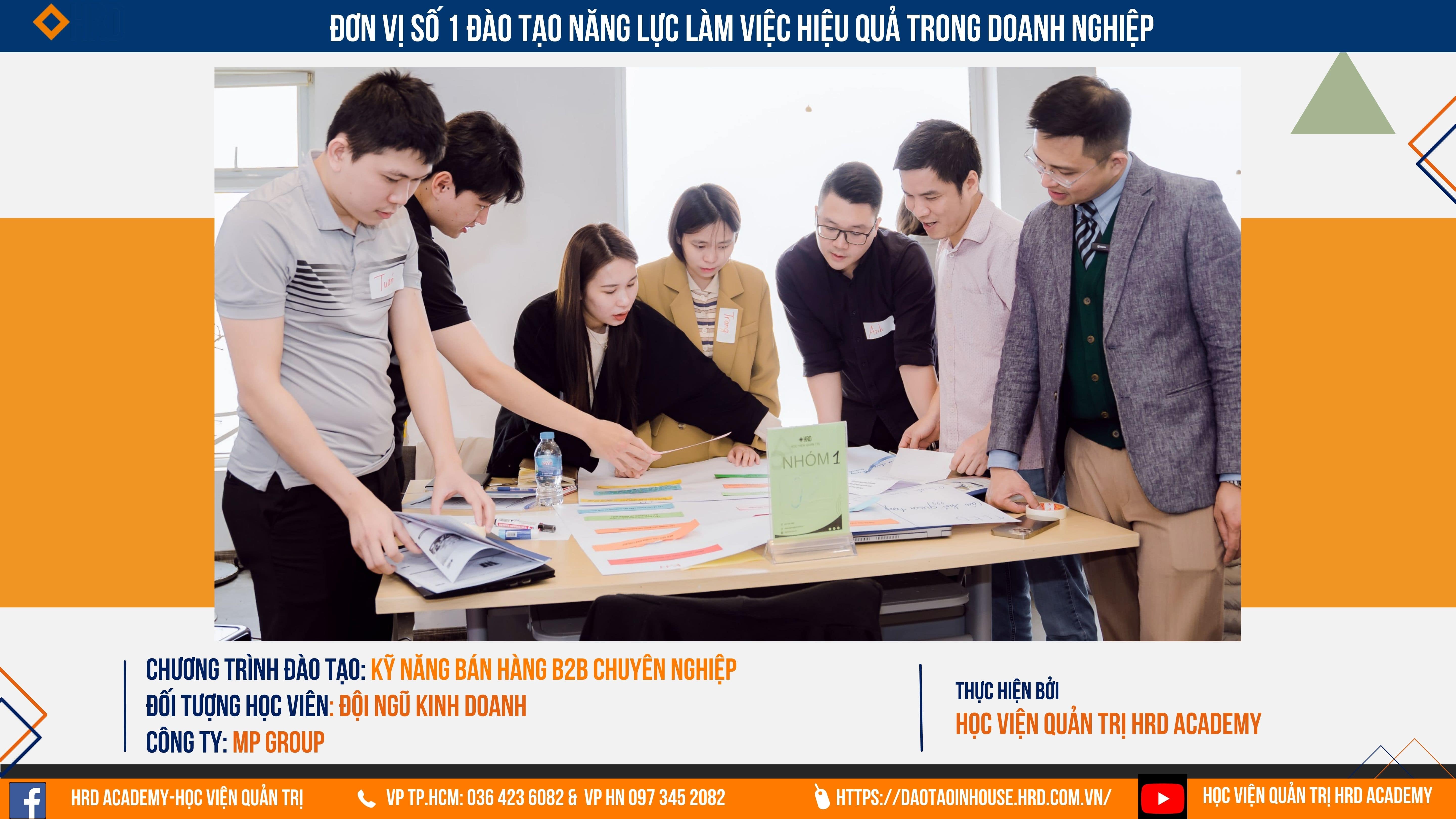 KỸ NĂNG BÁN HÀNG B2B CHUYÊN NGHIỆP l MP GROUP