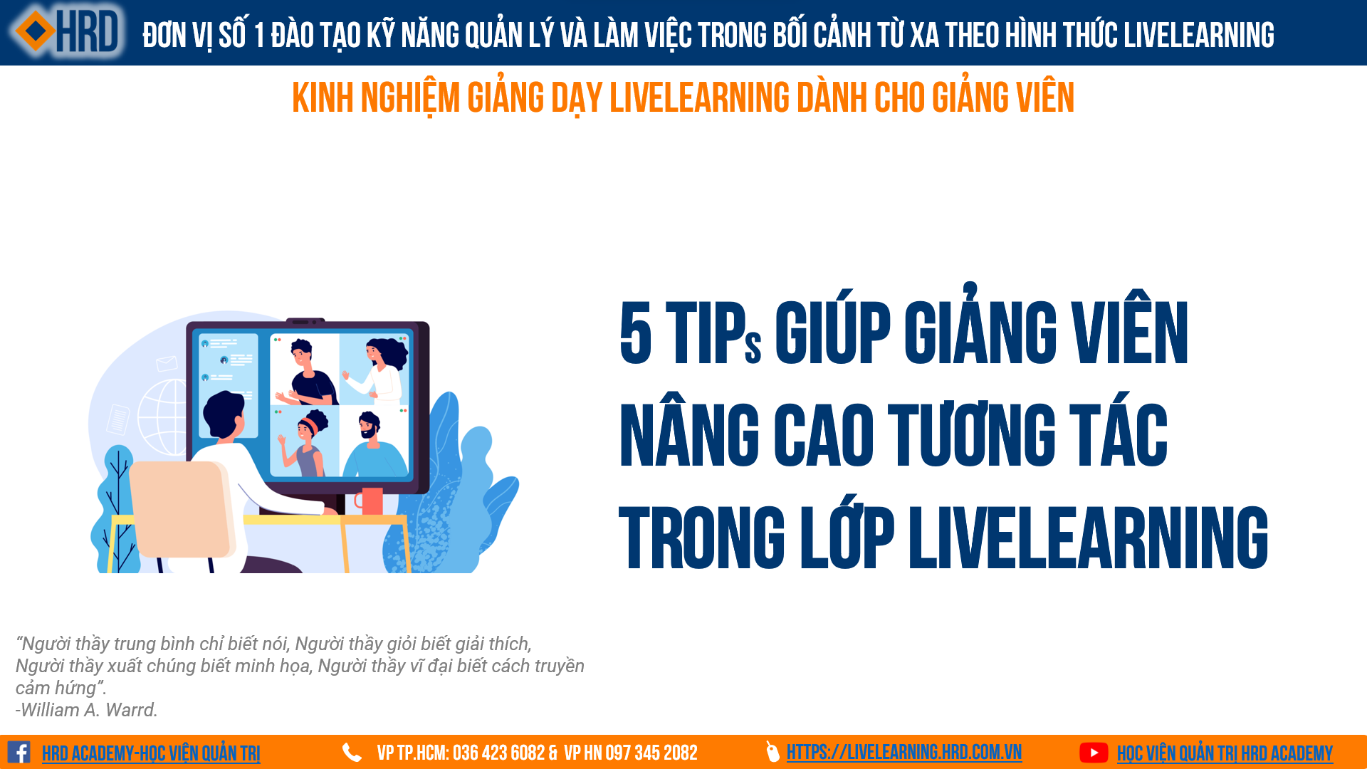 5 Tips giúp giảng viên nâng cao tương tác trong lớp học Livelearning