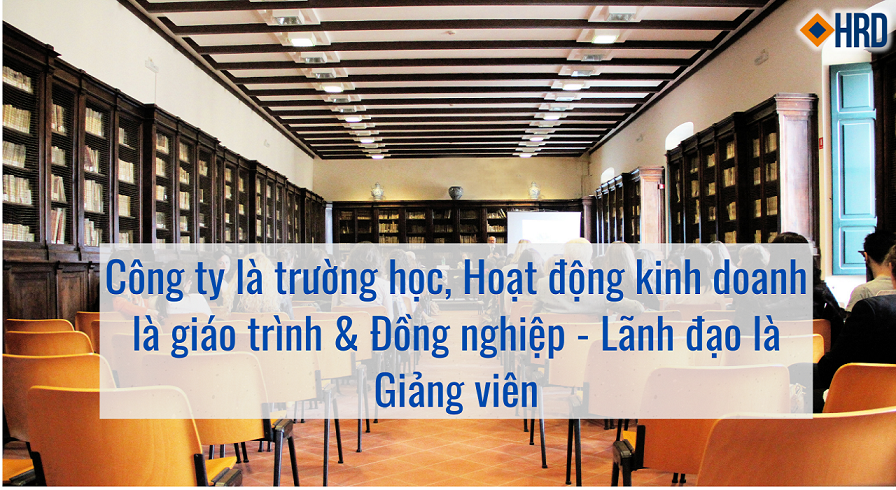 Công ty là trường học, Hoạt động kinh doanh là giáo trình, Đồng nghiệp & Lãnh đạo là Giảng viên: Văn hóa học tập trong tổ chức Tăng trưởng nóng