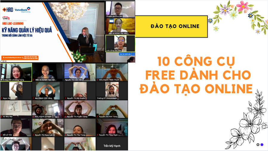 GIỚI THIỆU 10 CÔNG CỤ DỄ DÀNG TƯƠNG TÁC CHO LỚP HỌC ONLINE