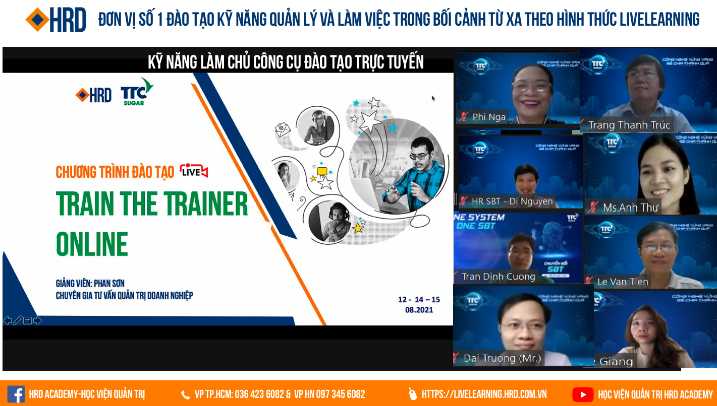 LiveLearning TTC SUGAR | TRAIN THE TRAINER ONLINE