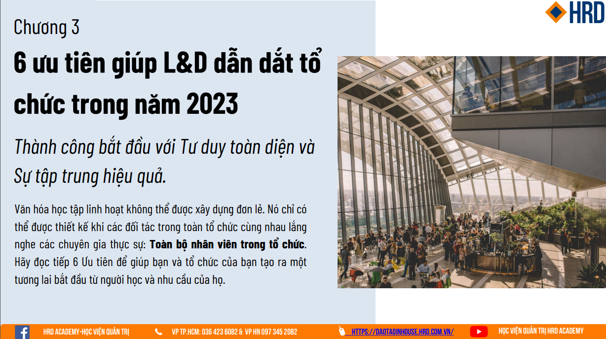 6 ƯU TIÊN GIÚP L&D DẪN DẮT TỔ CHỨC TRONG NĂM 2023