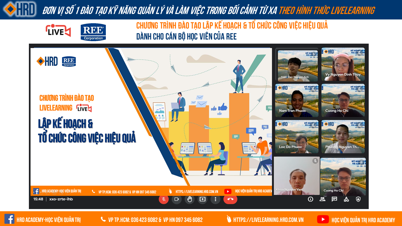 LIVELEARNING REE | LẬP KẾ HOẠCH & TỔ CHỨC CÔNG VIỆC HIỆU QUẢ