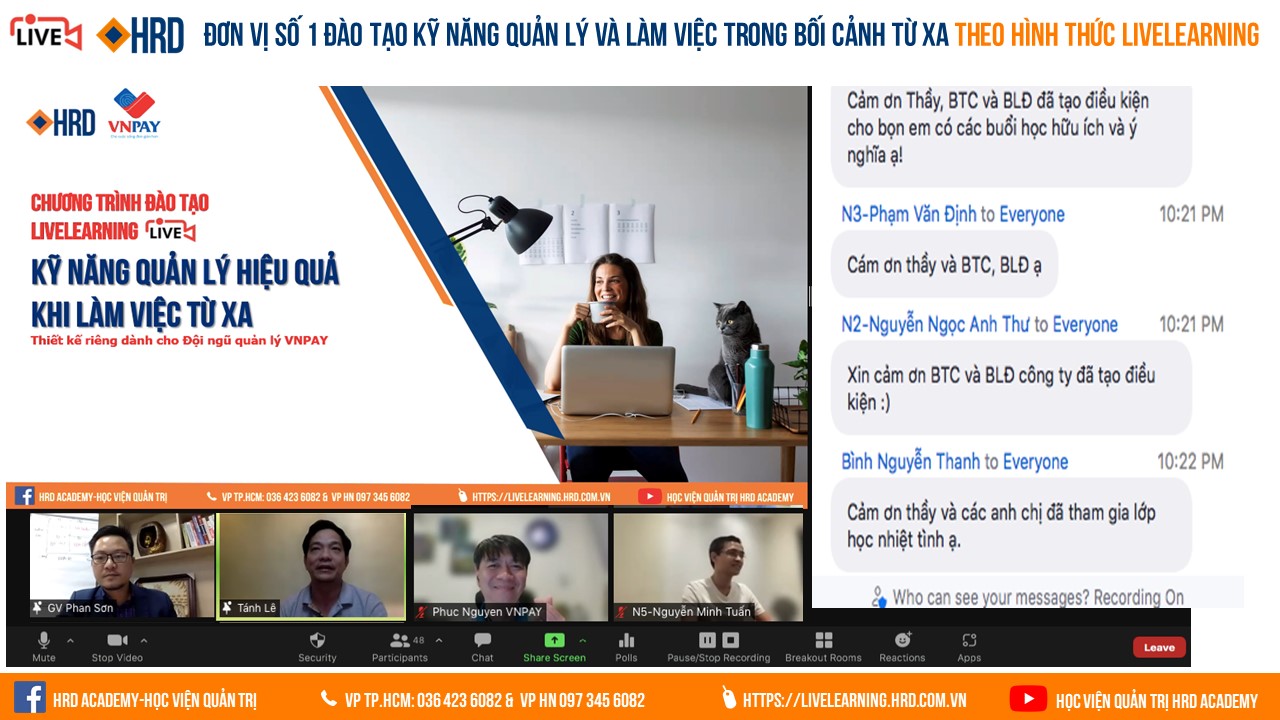 LiveLearning VNPAY | KỸ NĂNG QUẢN LÝ HIỆU QUẢ KHI LÀM VIỆC TỪ XA