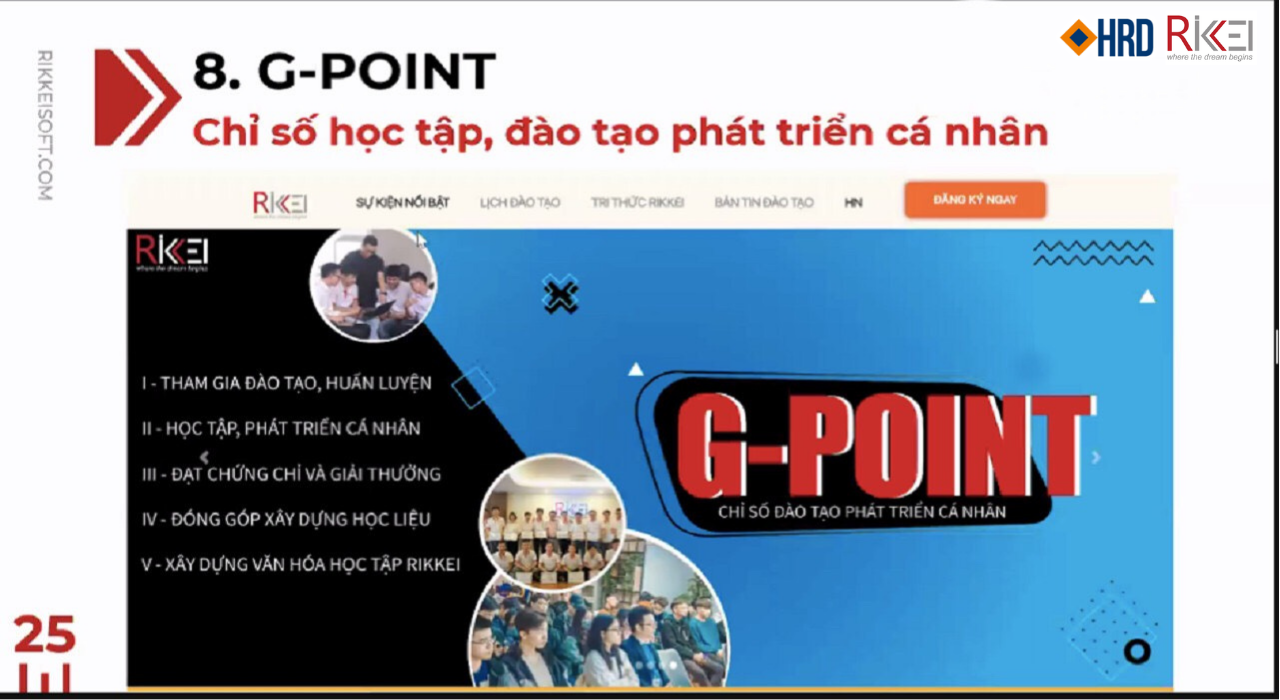 G-Point: Chỉ số đào tạo phát triển cá nhân tại Công ty công nghệ tham vọng 10,000 nhân sự