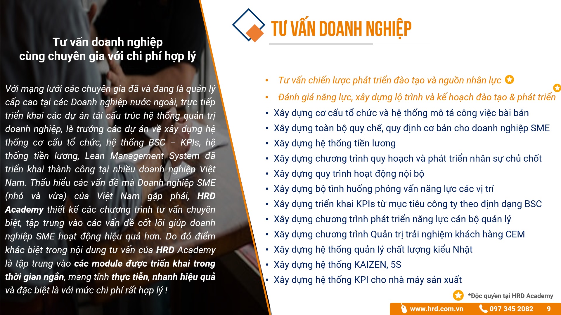 Dịch vụ Tư vấn doanh nghiệp