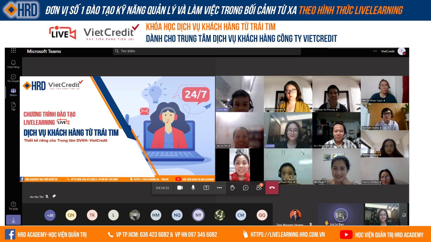 LIVELEARNING TRUNG TÂM DVKH VIETCREDIT | DỊCH VỤ KHÁCH HÀNG TỪ TRÁI TIM