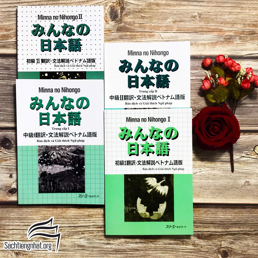 Combo 4 Quyển Bản Dịch Va Giải Thich Ngữ Phap Minna No Nihongo Trọn Bộ N5 4 3 2 Sach Giao Trinh