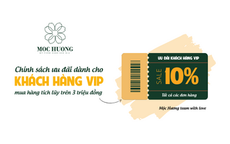 Chính sách khách hàng VIP khi mua hàng tích lũy đơn hàng trên 3 triệu đồng